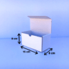 Boite postale carton d'emballage blanc 15x8x8 cm