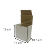 Boite postale carton d'emballage blanc 15x10.5x16 cm