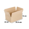 caisse carton 31x22x15