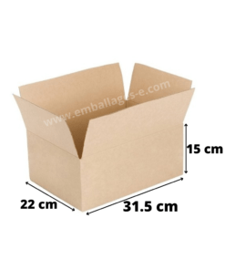 caisse carton 31x22x15