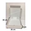 boite carton vêtement 30x30x8