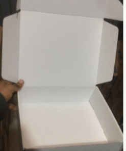 Boite Valise carton d'emballage Blanc 25x21x6.7 cm